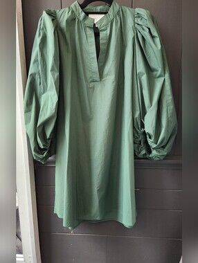 Pomander Place Tuckernuck Green Puff Sleeve Dress